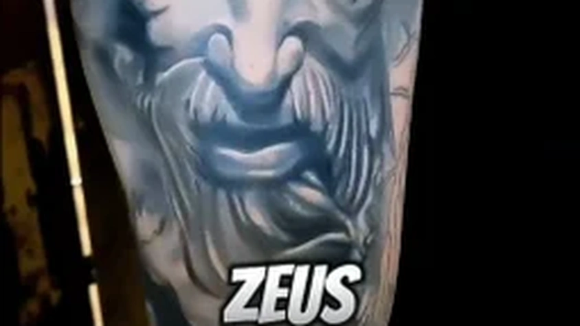 Tatouage zeus portrait
