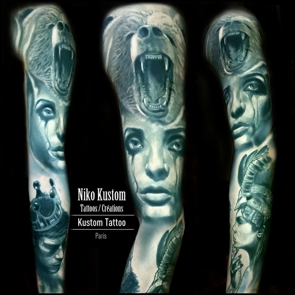 Tatouage  réaliste chamanisme