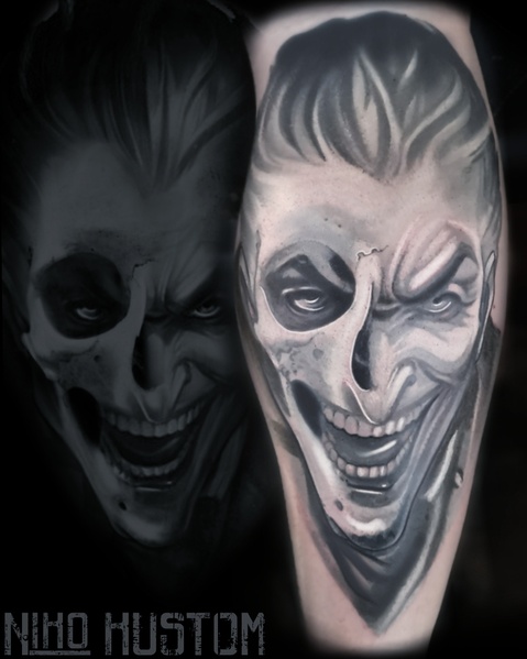 tatouage joker dc comics tattoo batman