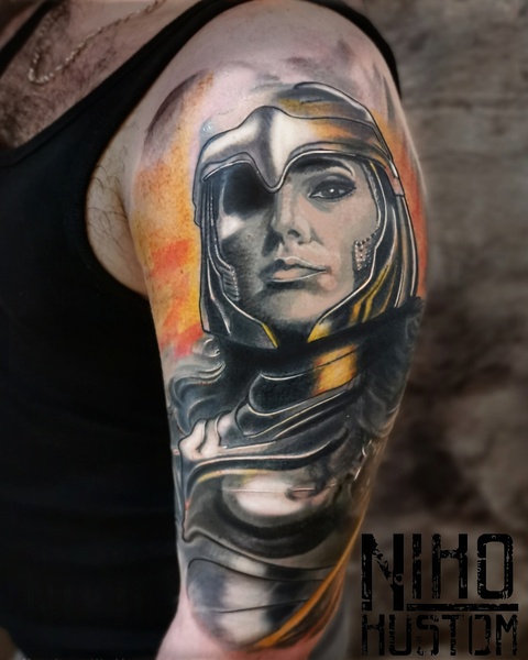 Wonder woman tattoo réaliste