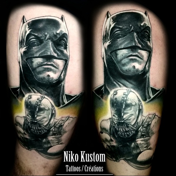 Tatouage batman bane 