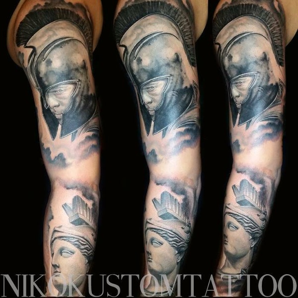 Tatouage réaliste portait brad pitt
